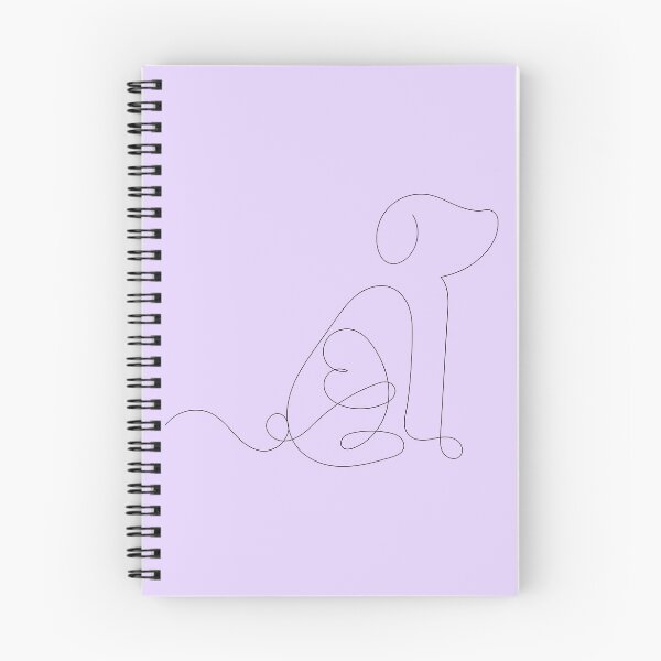 Item preview, Continuous Line Dog with Heart Illustration designed and sold by BuckaBaby.