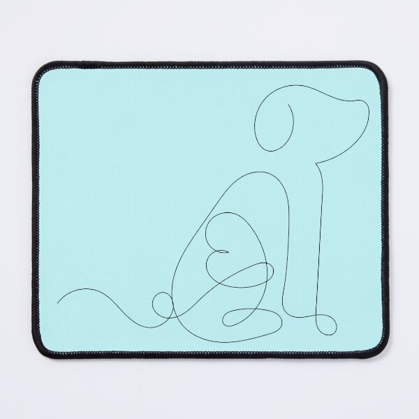 Item preview, Continuous Line Dog with Heart Illustration designed and sold by BuckaBaby.