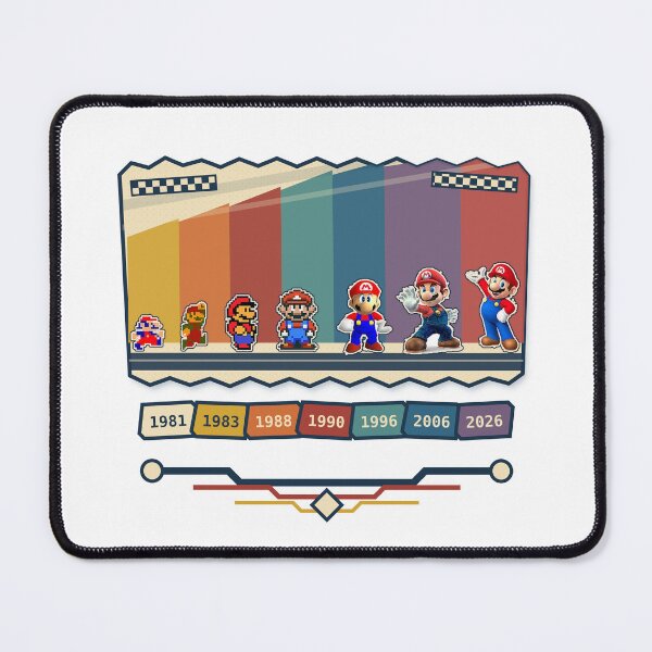 Item preview, Mario Through the Years designed and sold by madkeenoff.