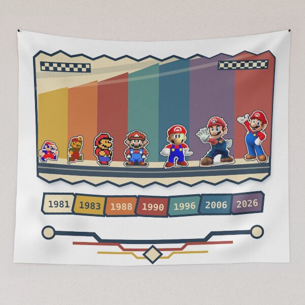 Item preview, Mario a través de los años designed and sold by madkeenoff.