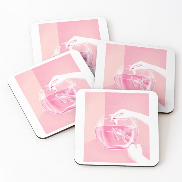 Item preview, Surreal Pink Goldfish Bowl Art Print designed and sold by sunnivamla.