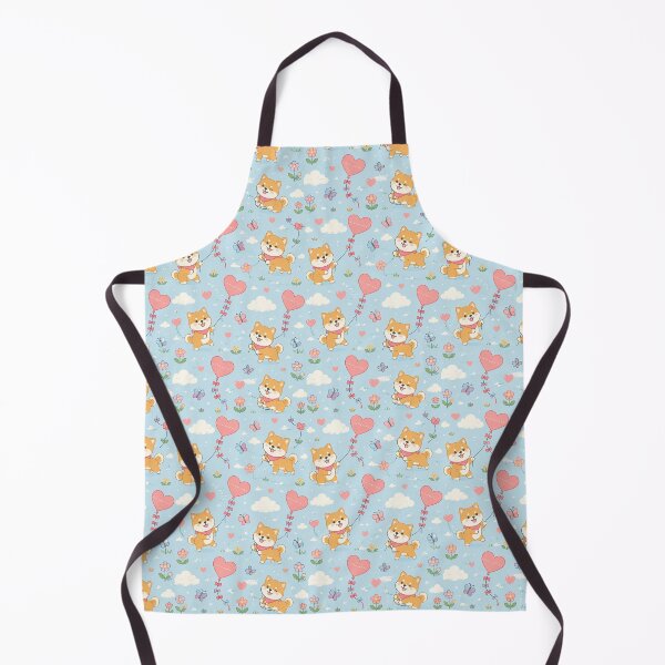 Item preview, Shiba Inu Love Kite Kawaii Pattern designed and sold by Soft Berry Studio.