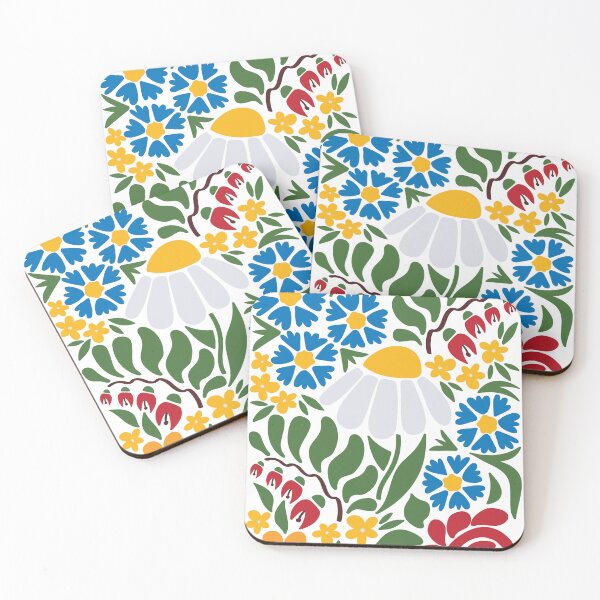 Item preview, Scandinavian Folk Floral Pattern designed and sold by chyzh-arts.
