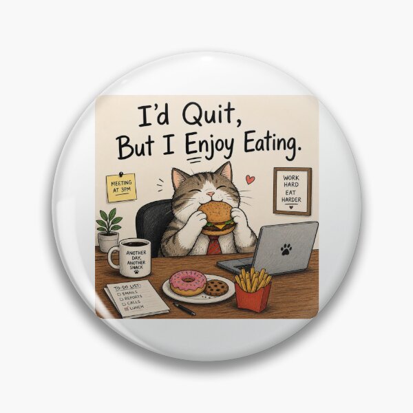 Item preview, I'd quit. But I enjoy eating. designed and sold by CinemaChronik.