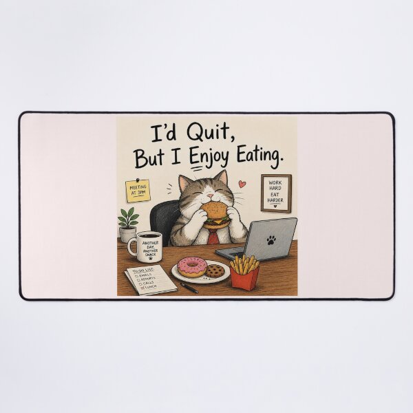 Item preview, I'd quit. But I enjoy eating. designed and sold by CinemaChronik.