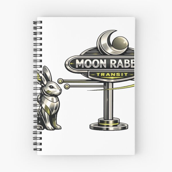 Item preview, Chrome Neo Deco Moon Rabbit Transit Aliencore Graphic designed and sold by TheRealTaria.