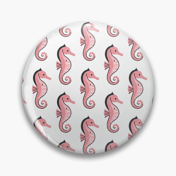 Item preview, Minimalist Pink Seahorse Art - Black and White Modern Line Drawing designed and sold by OddlySticky.