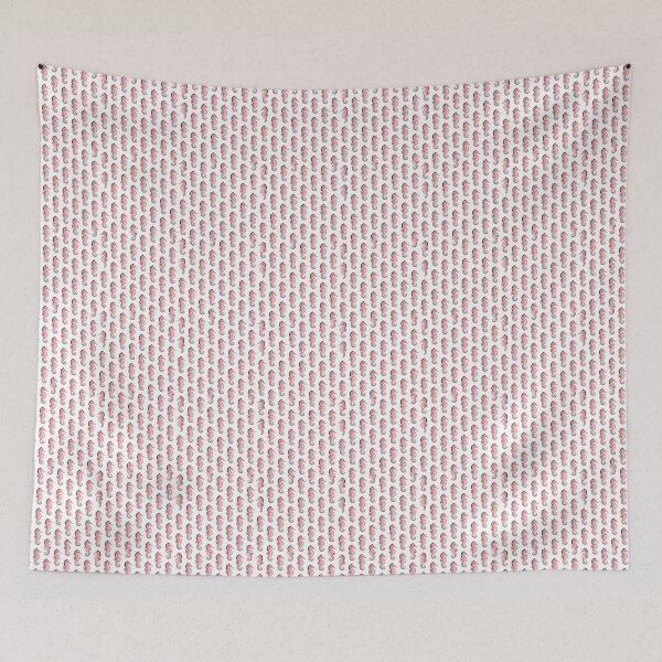 Item preview, Minimalist Pink Seahorse Art - Black and White Modern Line Drawing designed and sold by OddlySticky.