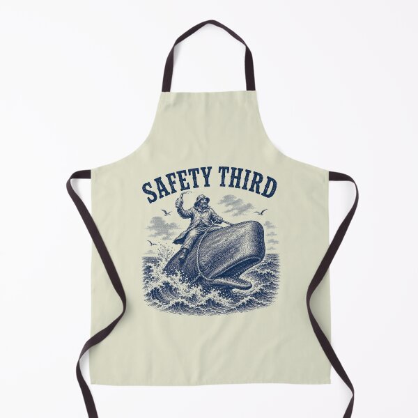 Item preview, Safety Third Funny Sarcastic Nautical Whale Rider Joke designed and sold by Doodletext.