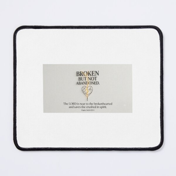 Item preview, Broken But Not Abandoned – Psalm 34:18 Christian Kintsugi Art designed and sold by BigD shop.