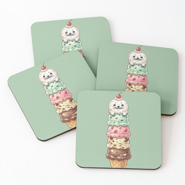 Item preview, Seal Ice Cream Scoop Tower designed and sold by Megaera8.