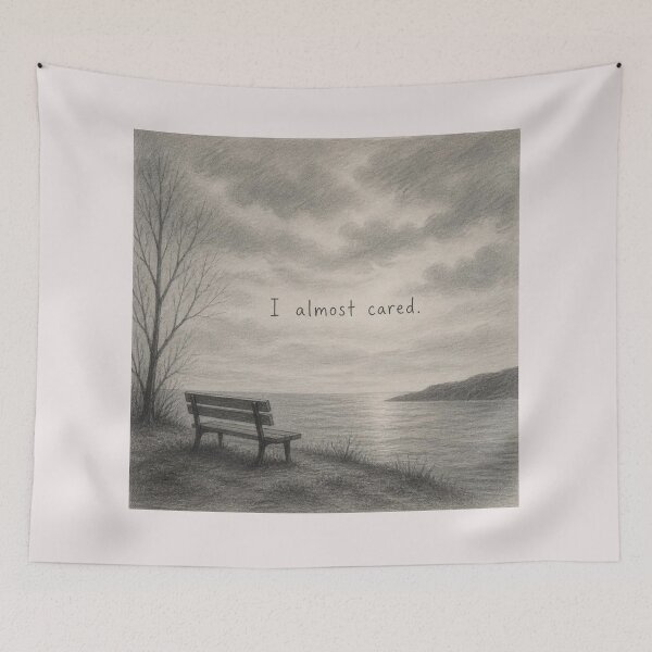 Item preview, I almost cared. designed and sold by CinemaChronik.