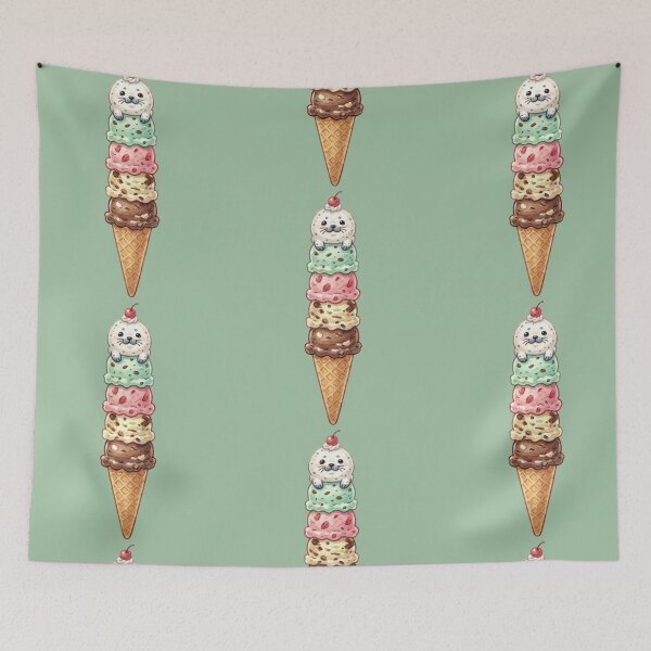 Item preview, Seal Ice Cream Scoop Tower designed and sold by Megaera8.