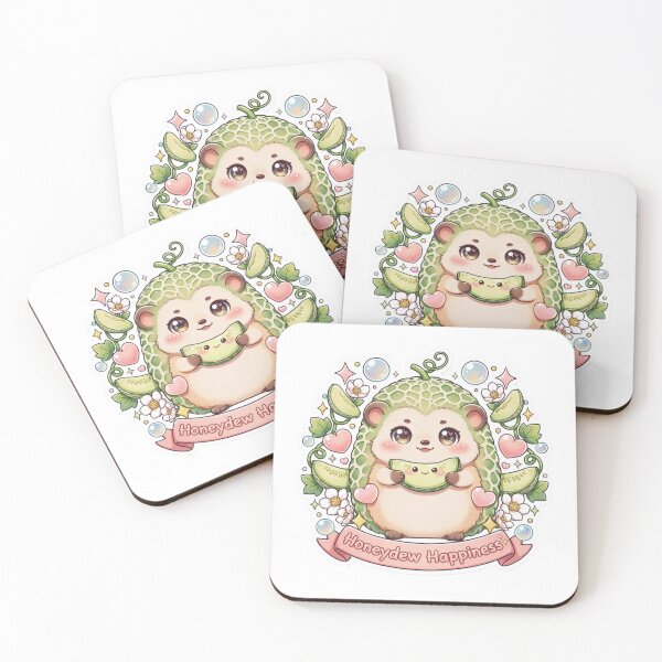 Item preview, Honeydew Happiness Kawaii Honeydew Hedgehog T-Shirt – Cute Melon Animal Sticker Gift for Hedgehog Lovers & Cottagecore Fans designed and sold by GemBob Creations.
