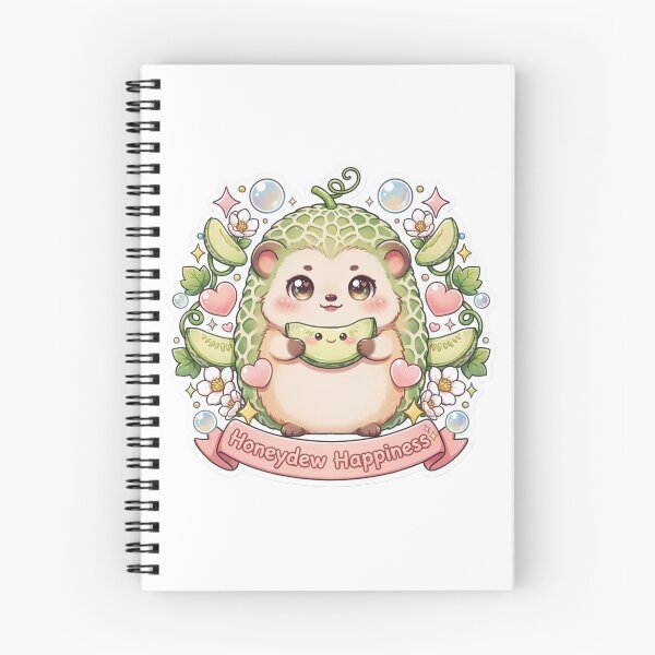 Item preview, Honeydew Happiness Kawaii Honeydew Hedgehog T-Shirt – Cute Melon Animal Sticker Gift for Hedgehog Lovers & Cottagecore Fans designed and sold by GemBob Creations.