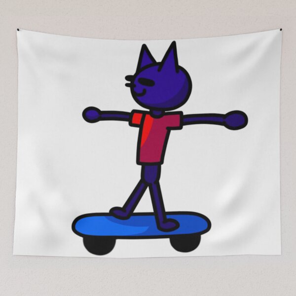 Item preview, cat on skateboard designed and sold by TheCoolestGuyAroundTown.