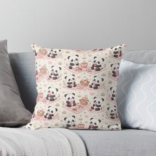 Item preview, Panda Love Picnic Blanket Kawaii Pattern designed and sold by Soft Berry Studio.