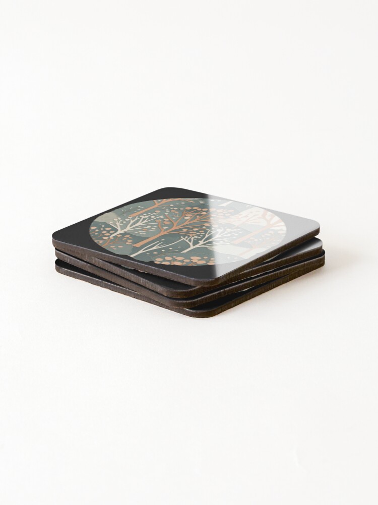 Thumbnail 4 of 5, Coasters (Set of 4), Paper Forest designed and sold by Rekline.