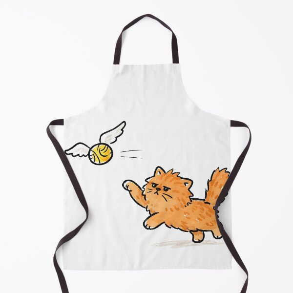 Item preview, Crookshanks Orange Cat Chasing After Golden Snitch designed and sold by pixiedustpaint.