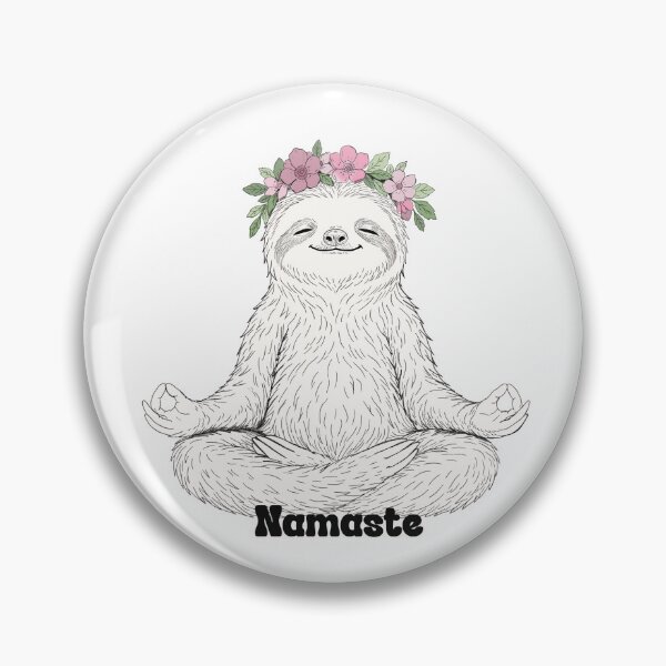 Item preview, Namaste Sloth designed and sold by The Curious Cow.