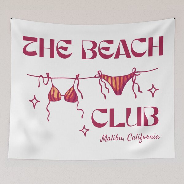 Item preview, the beach club in red designed and sold by sol tide.