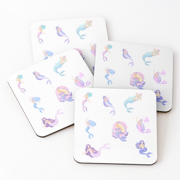 Item preview, Cute Mermaids designed and sold by SquareSign.