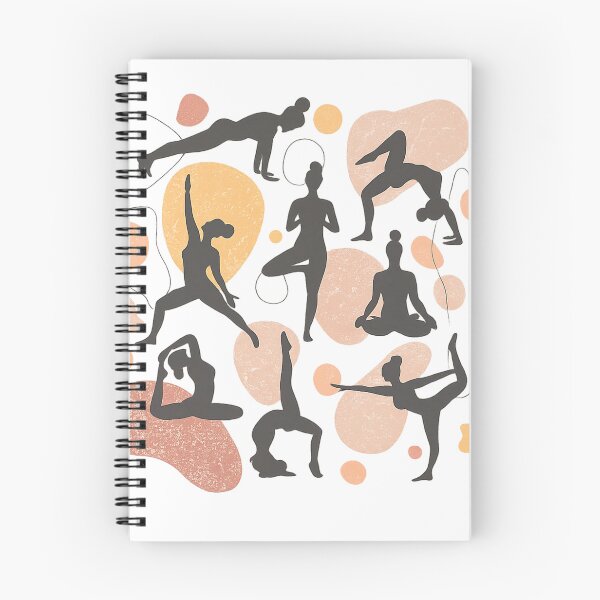 Item preview, Offset Yoga Pose Pattern | Modern Abstract Yoga Silhouettes | Boho Wellness Seamless Design | Minimalist Fitness Art designed and sold by MimiSabu.