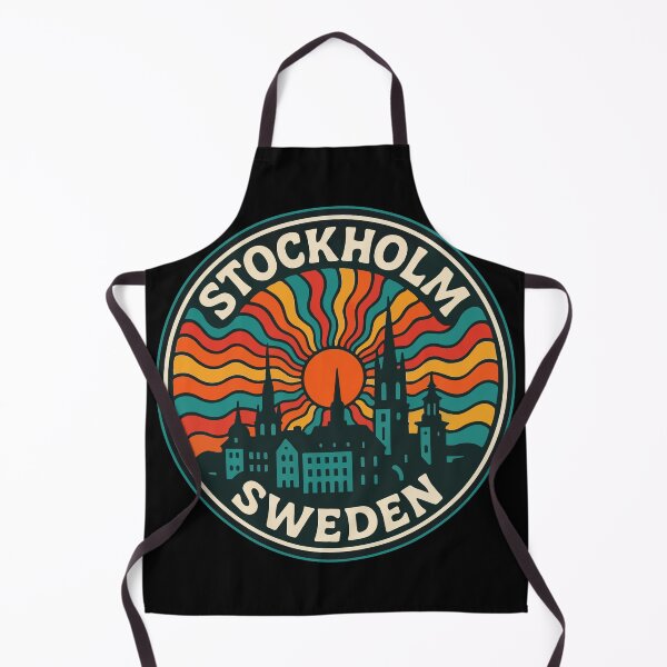 Item preview, Stockholm Sweden Scandinavia Trippy Art Travel designed and sold by TomFrontierArt.