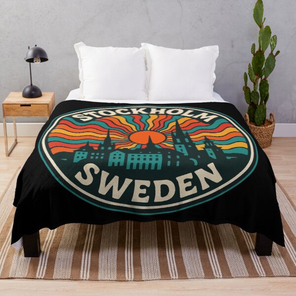 Item preview, Stockholm Sweden Scandinavia Trippy Art Travel designed and sold by TomFrontierArt.