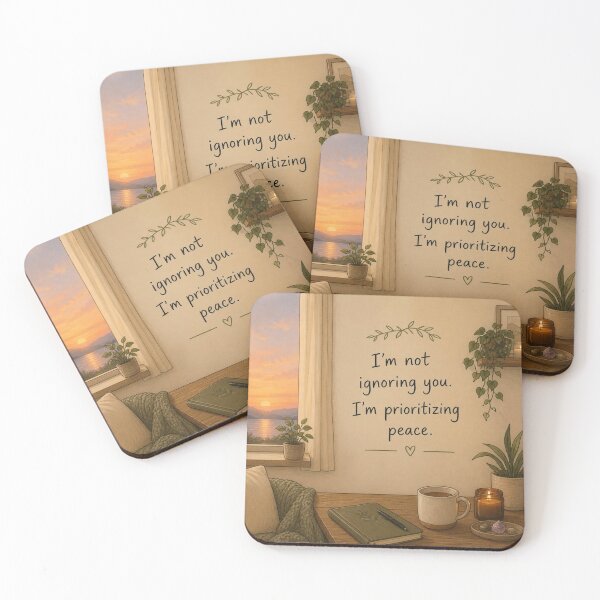 Item preview, I'm not ignoring you. I'm prioritizing peace. designed and sold by CinemaChronik.