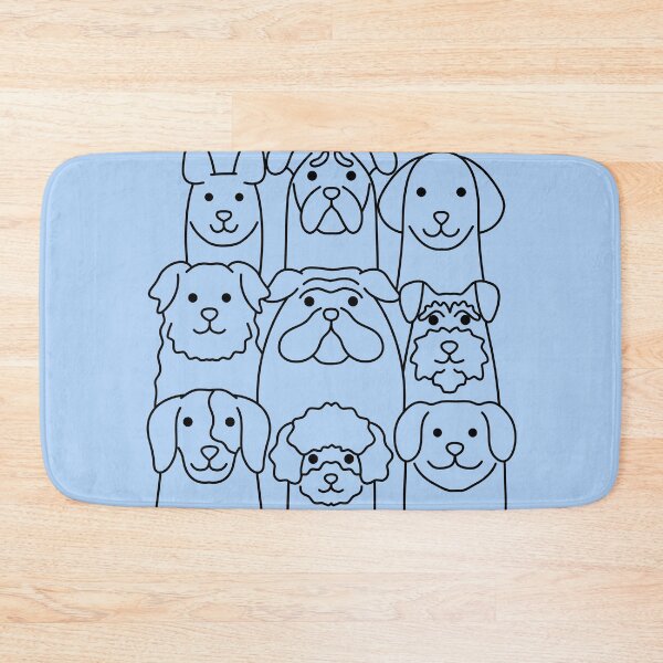 Item preview, Cute Dog Breeds Group Line Art designed and sold by BuckaBaby.