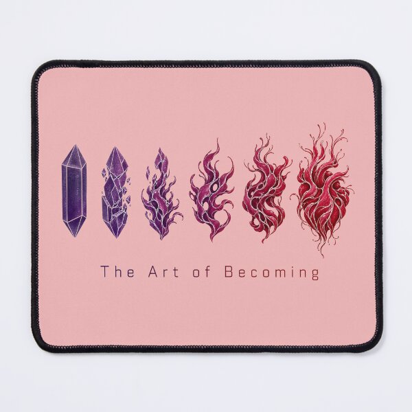 Item preview, The Art of Becoming – Crystal to Flame Abstract Transformation Design designed and sold by puzzell.