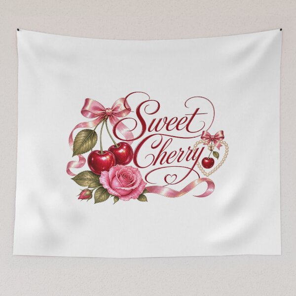 Item preview, Sweet Cherry Floral Fruit Design designed and sold by QuirkyCloud Designs.