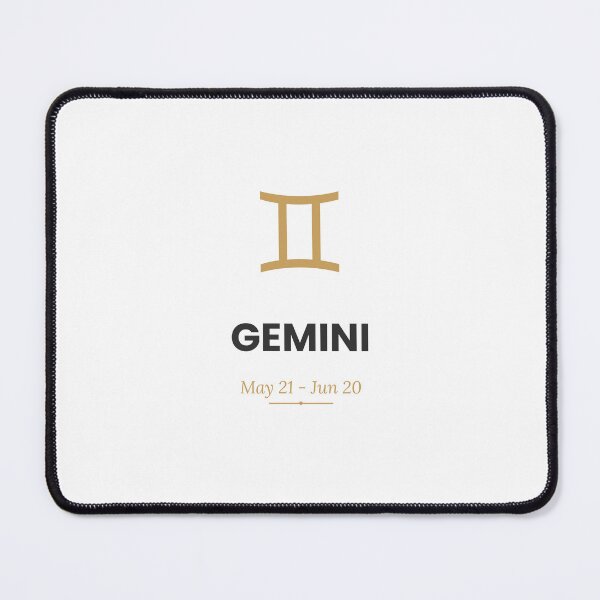 Item preview, Gemini Zodiac Sign Typography Design designed and sold by CipherCrawler.