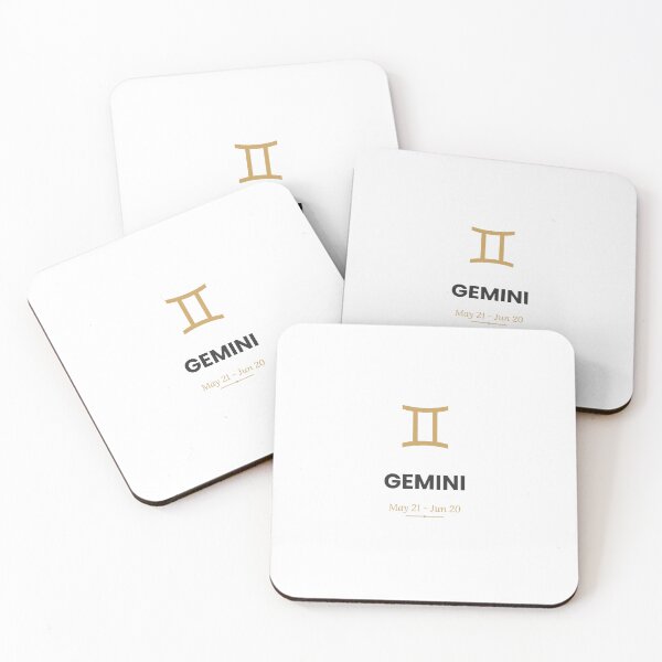 Item preview, Gemini Zodiac Sign Typography Design designed and sold by CipherCrawler.