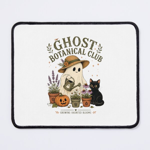 Item preview, Ghost Botanical Club | Cute Ghost Gardener Vintage Halloween Plant Lover Design Classic T-Shirt designed and sold by podlook.