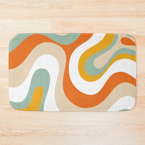 Item preview, Liquid Swirl Retro Abstract in Light Sage Celadon Green, Light Blush, Cream, and White designed and sold by Differenceee.