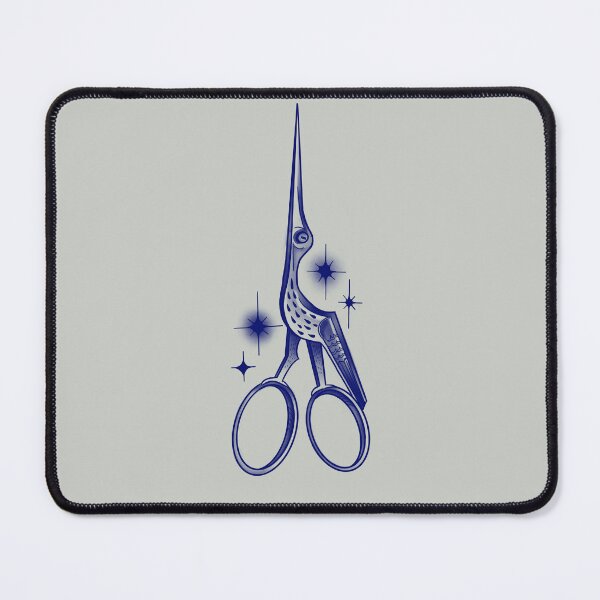Item preview, Stork Scissors – Hand-Drawn Vintage Sewing Illustration designed and sold by suzysworld.