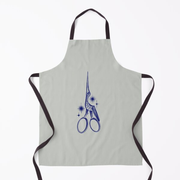 Item preview, Stork Scissors – Hand-Drawn Vintage Sewing Illustration designed and sold by suzysworld.