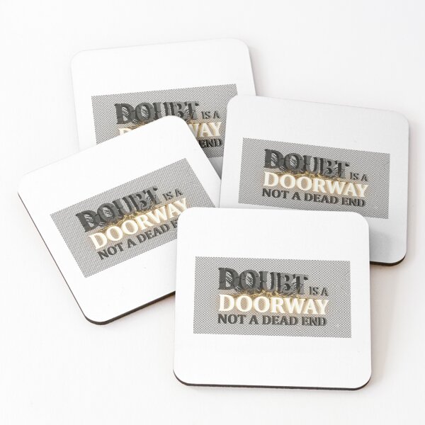 Item preview, Doubt Is A Doorway Not A Dead End – Modern Faith Quote designed and sold by D Digital Art.