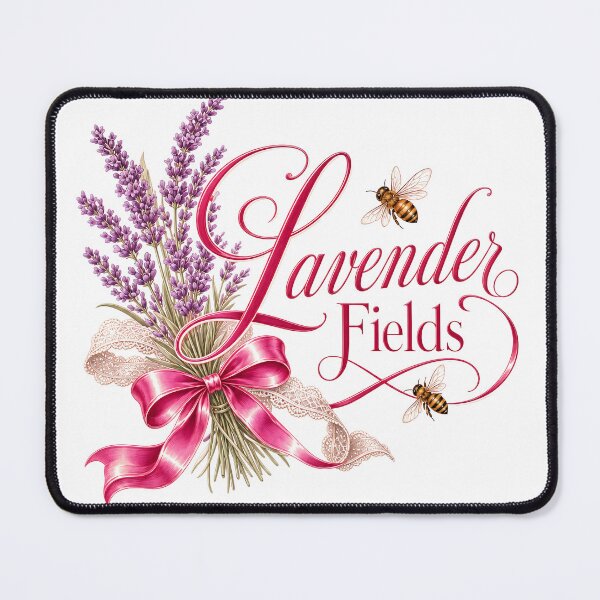 Item preview, Lavender Fields Bee Floral Design designed and sold by QuirkyCloud Designs.