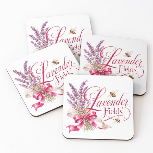 Item preview, Lavender Fields Bee Floral Design designed and sold by QuirkyCloud Designs.