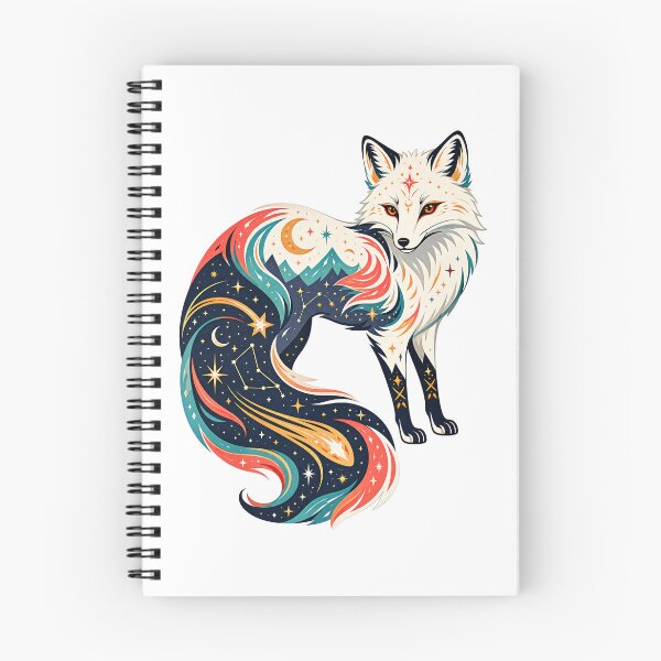Item preview, Celestial Arctic Fox - Shooting Star Spirit designed and sold by Wild Creative Art.