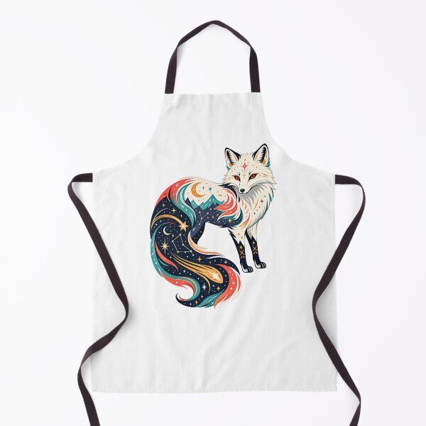 Item preview, Celestial Arctic Fox - Shooting Star Spirit designed and sold by Wild Creative Art.