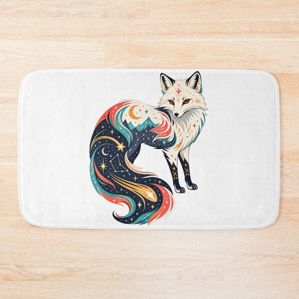 Item preview, Celestial Arctic Fox - Shooting Star Spirit designed and sold by Wild Creative Art.