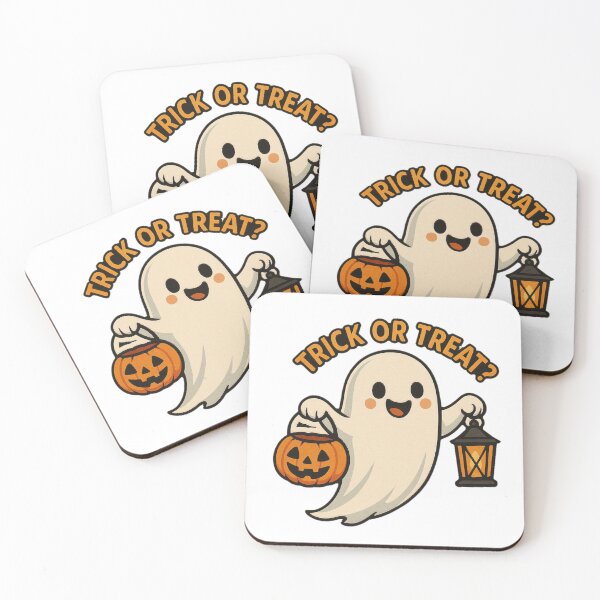 Item preview, Cute Ghost Trick or Treat Halloween Design designed and sold by Sierodzyna.