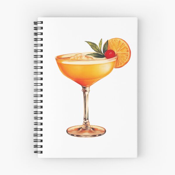 Item preview, Golden Cocktail with Orange Slice Art Print designed and sold by sunnivamla.