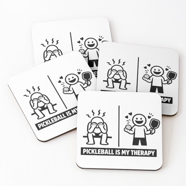 Item preview, Pickleball as Stress‑Relief Therapy Art designed and sold by Mindful56.