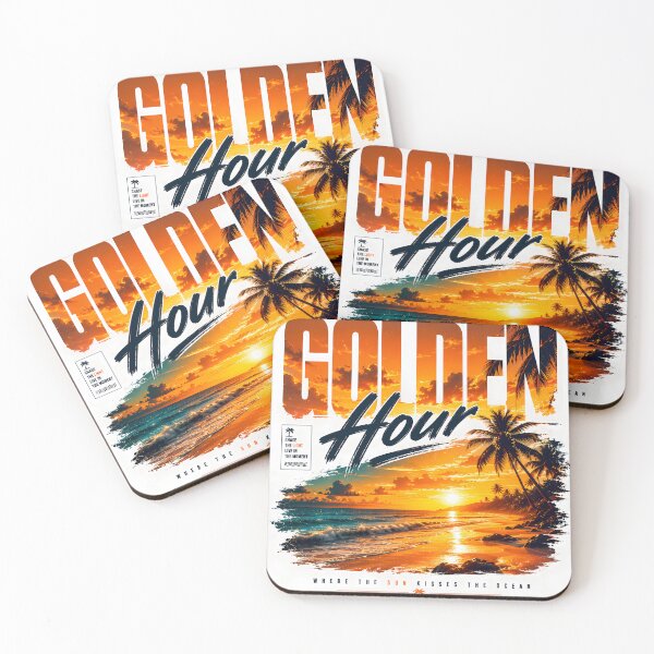 Item preview, Golden Hour – Tropical Sunset Beach Aesthetic designed and sold by Genesis-Ink.