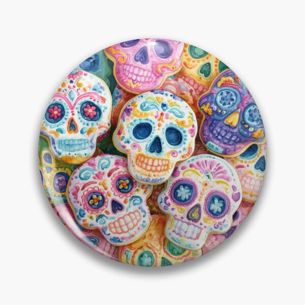 Item preview, Dia de Muertos Sugar Skull Cookies | Mexican Folk Art designed and sold by MythicMood.
